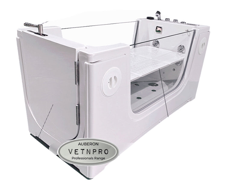 ALL SIZES GIANT Dogs VetnPro WALK-in HYDROTHERAPY Bath Luxury GIANT 165cm Canine Spa Rehab Treatment Tub incl Ozone NANO Bubbles Thermostat