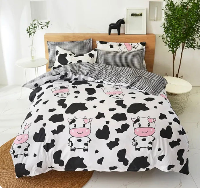 COWS NEW Doona Quilt Cover Single Cotton Polyester Ultra Soft Comfort last one! COWS