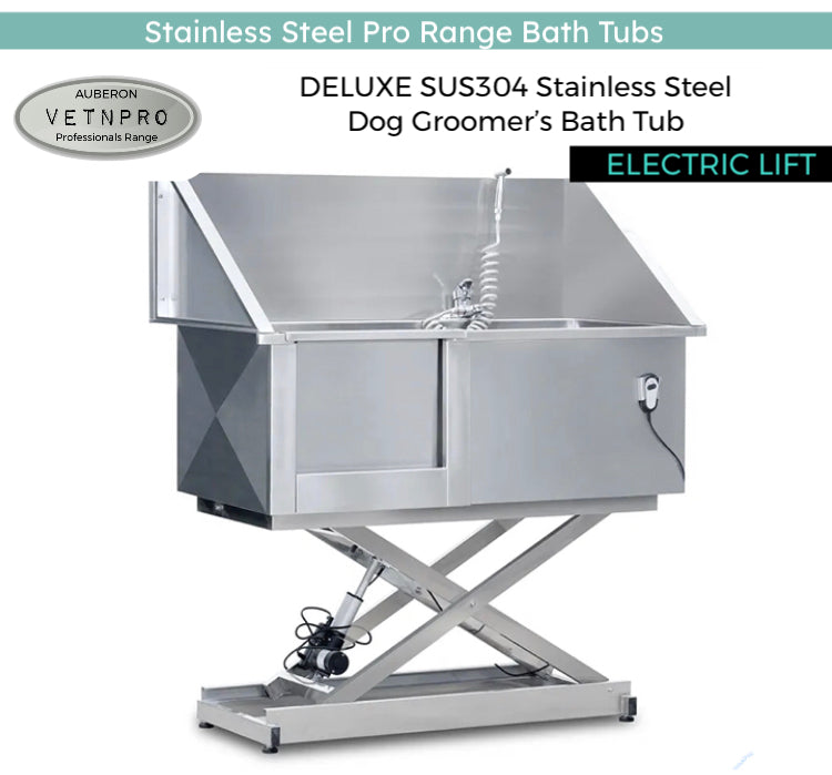 Dog grooming Electric Lift SS304 pro range Bath Tub 130cm Hand Control