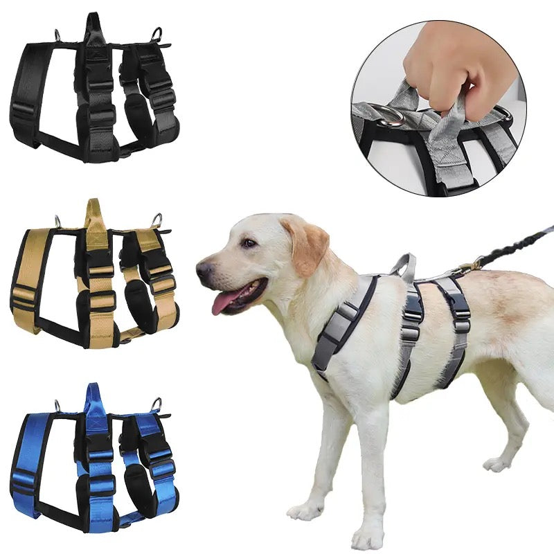 Indestructible Reinforced Heavy Duty Dog Harness Comfort Safety No Har AUBERON Dog Supplies