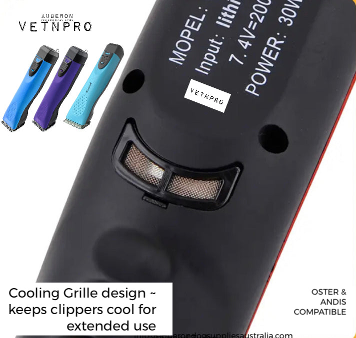 Dog Clippers Pro Range Wahl Andis + Oster A5 Compatible Cord + Cordless Various Colours Dog Grooming VetnPro Range