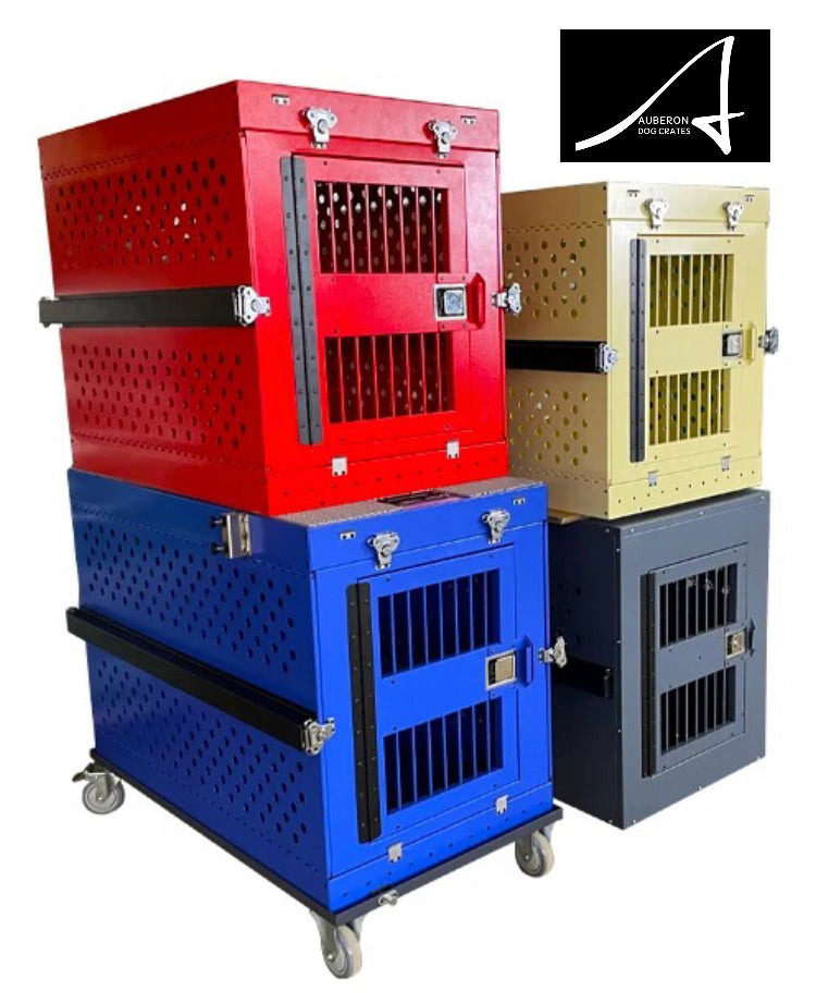 Avail Now for immediate dispatch: Aluminium ‘Show & Groom’ DOUBLE Crate + FREE Trolley + Grooming Set Dark Blue Double Set $1575 delivered