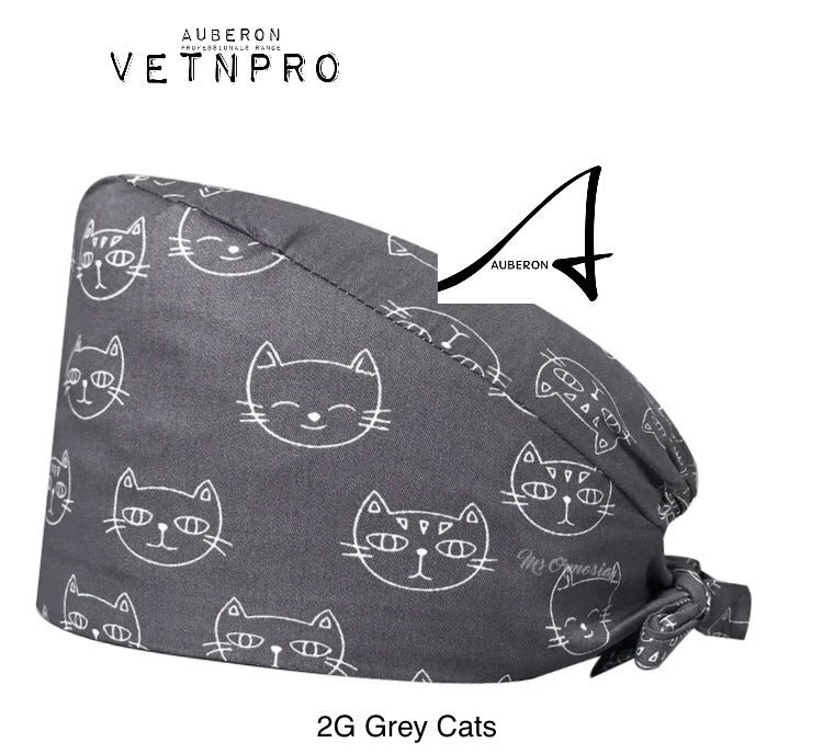 Cat Themed Uniform Hars Caps Scrubs Dog Groomers Vet Assistant Retail Casual Wear Cat Lovers