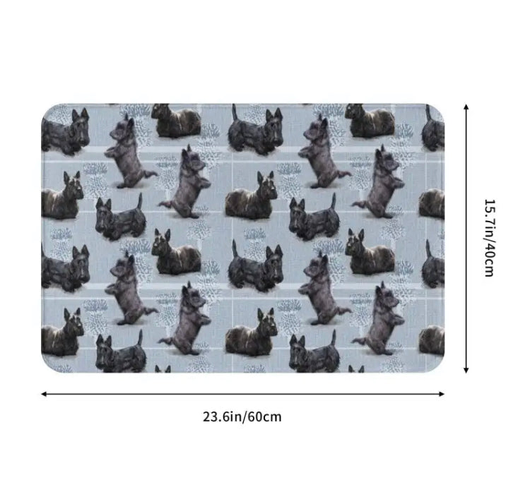 Door Mats many gorgeous designs “Scottish Terrier” “Scottie” themed” Floor Mats Salon Home Office Kennels Grooming Base Mats Non Slip