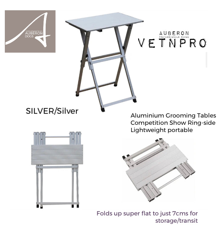 SOLD Out Aluminium Groomers Competition, Show ring-side portable grooming table 4 colours 2 sizes super lightweight foldable