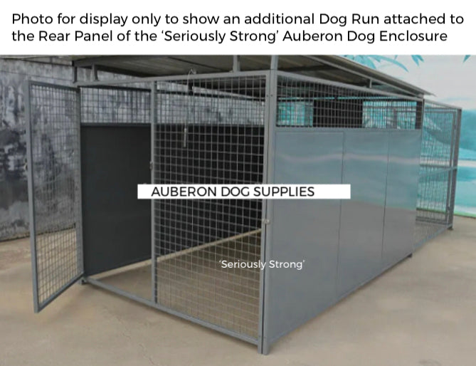 Dog Kennel Run 2.4x1.8m or 4.4x1.8m indestructible safe secure Yard Enclosure w/Roof ‘Seriously Strong’ ESL85+yrs