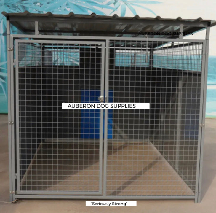 Pet enclosures with clearance roof