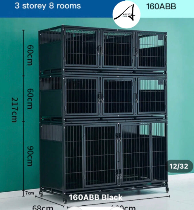 Stackable dog outlet kennels