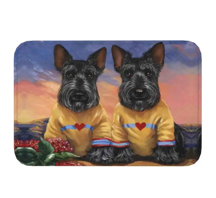 Door Mats many gorgeous designs “Scottish Terrier” “Scottie” themed” Floor Mats Salon Home Office Kennels Grooming Base Mats Non Slip