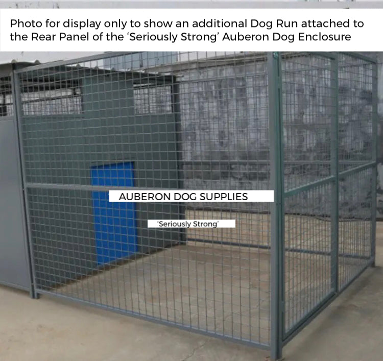 Dog Kennel Run 2.4x1.8m or 4.4x1.8m indestructible safe secure Yard Enclosure w/Roof ‘Seriously Strong’ ESL85+yrs