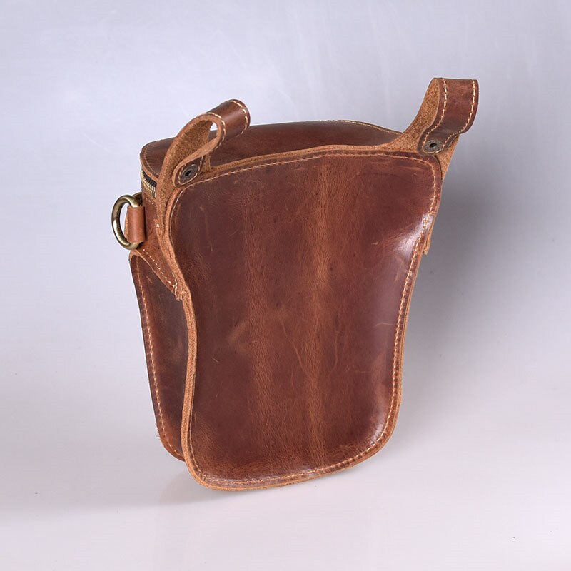 Genuine leather quality luxury treat bag waist bum bag zipper