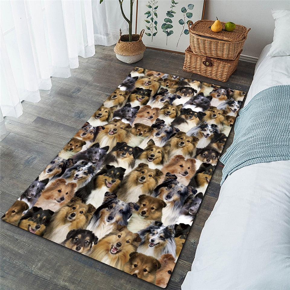 Floor Rug Breed Themed Breed Specific Floor Rug Mat Carpet 3D Medium to Large Sizes