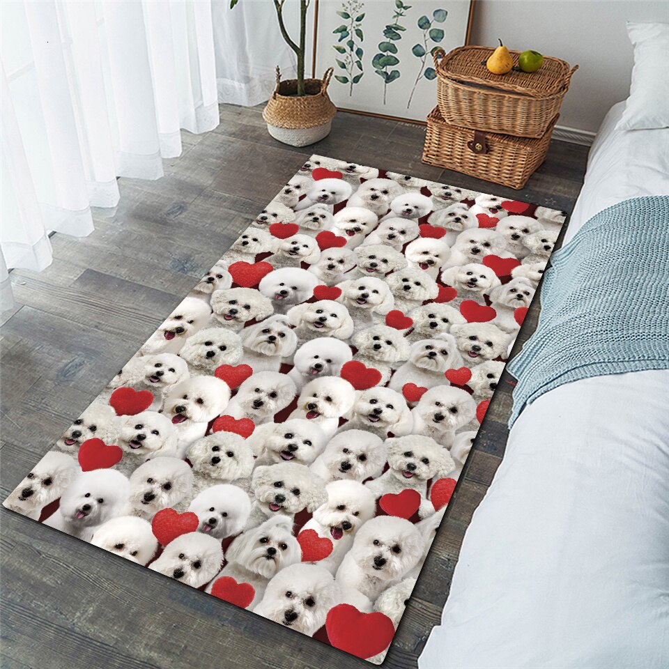 Floor Rug Breed Themed Breed Specific Floor Rug Mat Carpet 3D Medium to Large Sizes