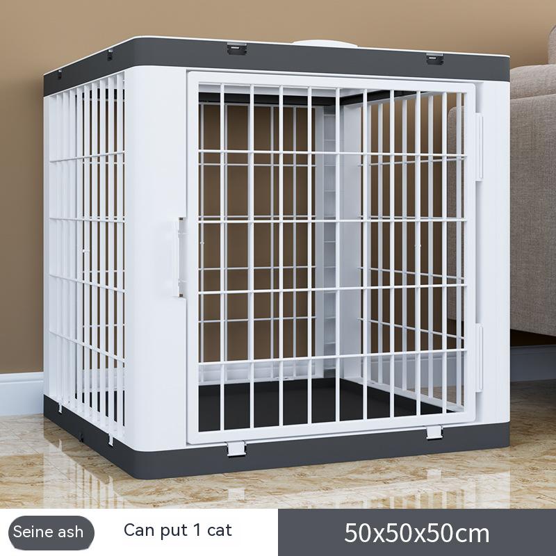 Putting a cat sale in a crate