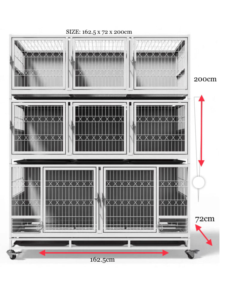 Multiple dog outlet crate