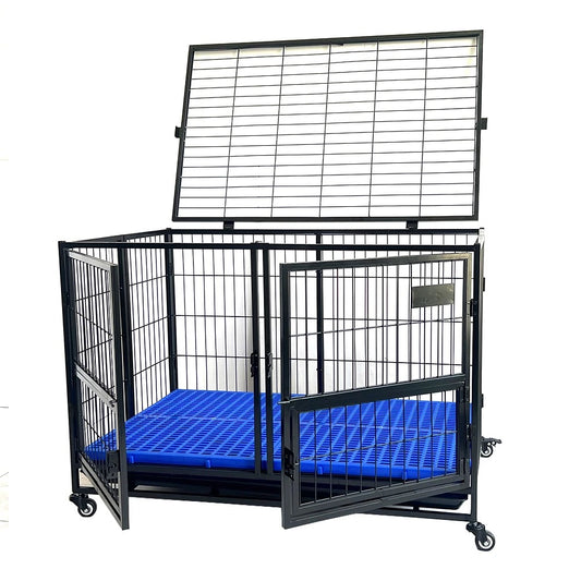 Carbon Steel Square tube + Wire Crate on wheels