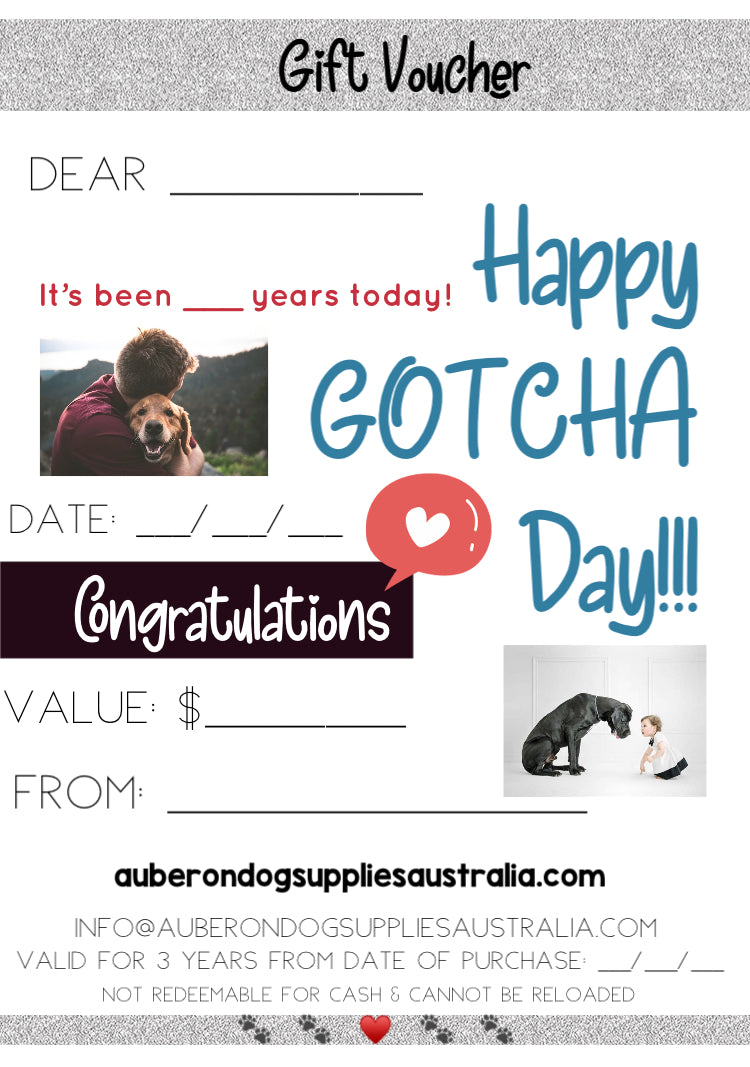 Happy ‘Gotcha Day’ Gift Voucher