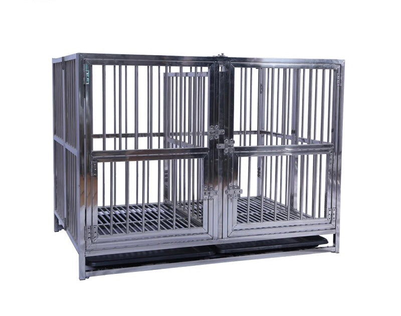 SALE ! XL + GIANT breed single door dog Crates stainless steel on wheels