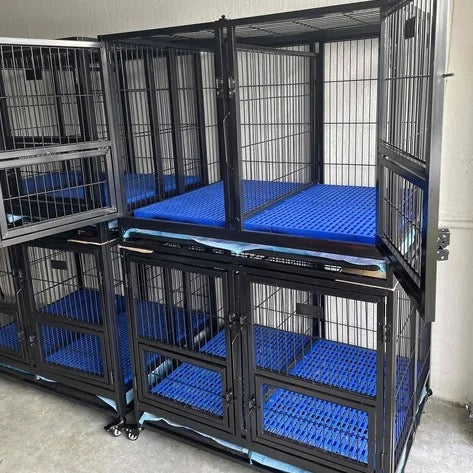 Stackable dog crates on wheels sale