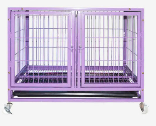 Stackable plastic dog outlet crates