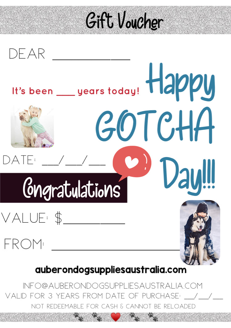 Happy ‘Gotcha Day’ Gift Voucher