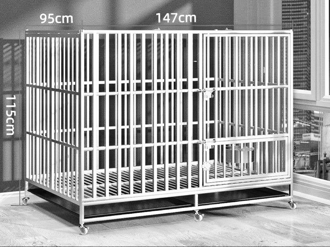 Stainless steel best sale dog crate